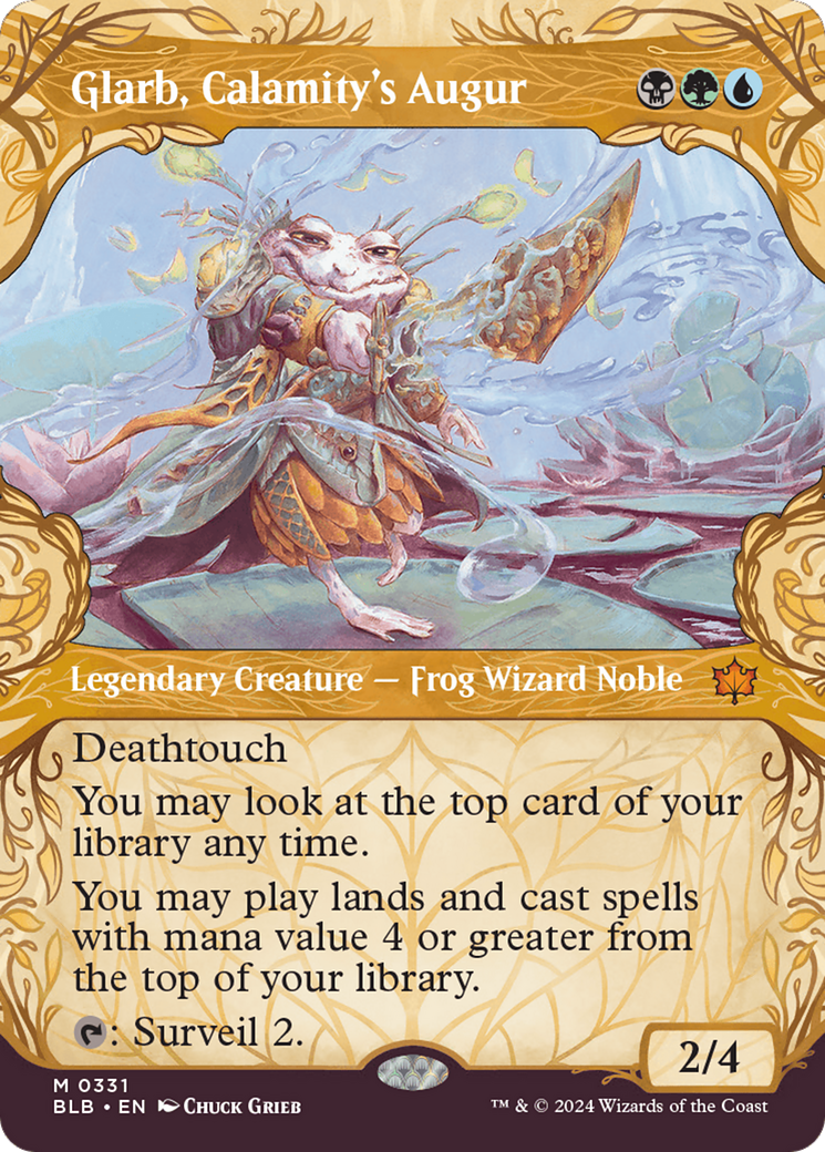 Glarb, Calamity's Augur (BLB-331) - Bloomburrow: (Showcase) (Borderless)