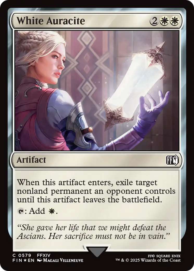 White Auracite (FIN-579) - FINAL FANTASY Foil