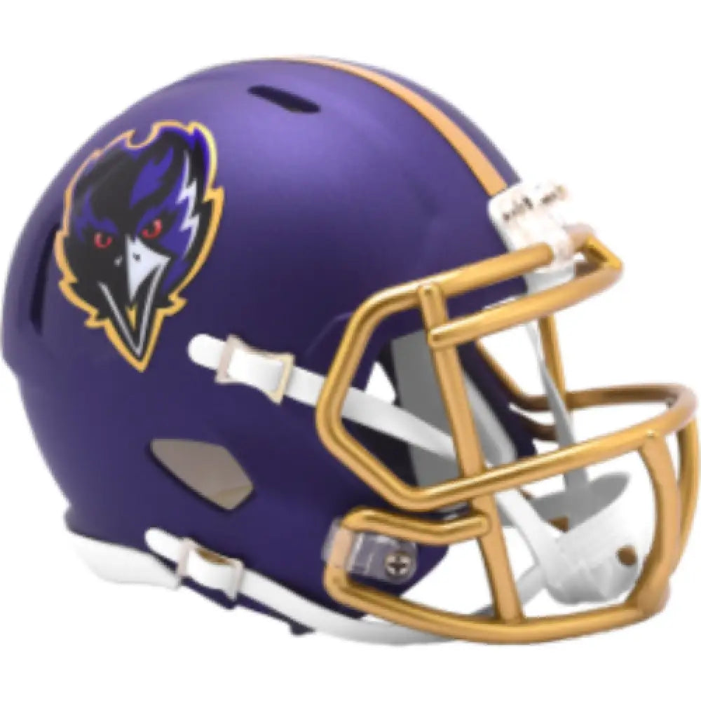 Baltimore Ravens NFL. Mini Speed Football Helmet 2024 On-Field Alternate