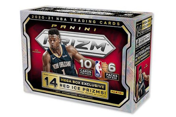 2020-21 Panini Prizm Basketball 60-Card Mega Box - Red Ice Prizms