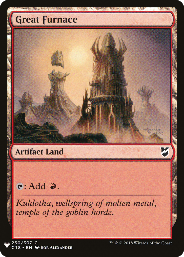 Great Furnace (LIST-C18-250) - The List