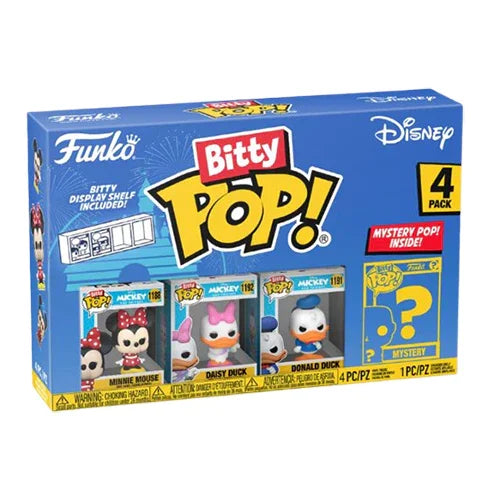 Bitty Pop! Minnie Mouse, Daisy Duck, Donald Duck & Mystery Bitty (Series 2) 4-Pack