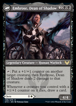 Shaile, Dean of Radiance // Embrose, Dean of Shadow (STX-158) - Strixhaven: School of Mages Foil