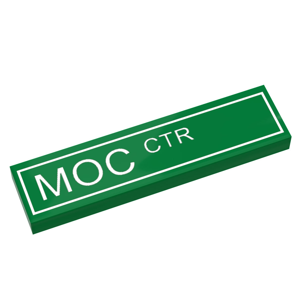 MOC Center Street Sign made with LEGO part (1x4 Tile) - B3 Customs