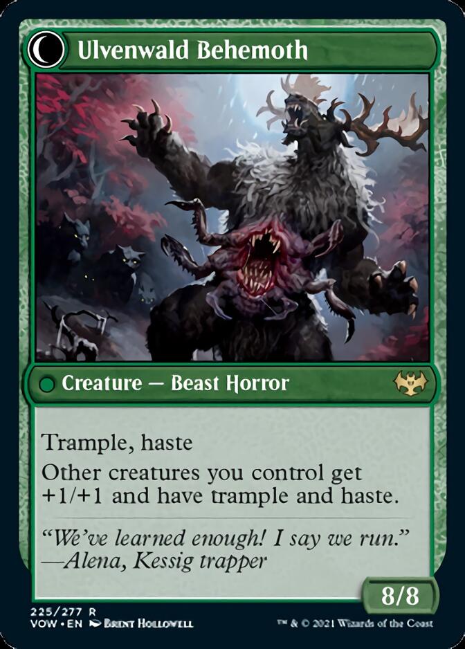 Ulvenwald Oddity // Ulvenwald Behemoth (VOW-225) - Innistrad: Crimson Vow: (Double Faced Transform)
