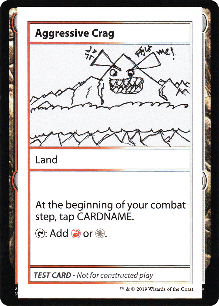 Aggressive Crag (CMB1-) - Mystery Booster Playtest Cards 2021