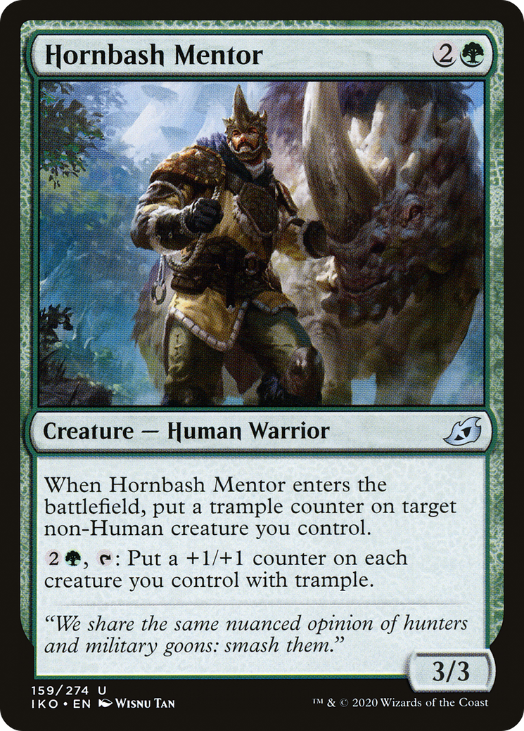 Hornbash Mentor (IKO-159) - Ikoria: Lair of Behemoths Foil