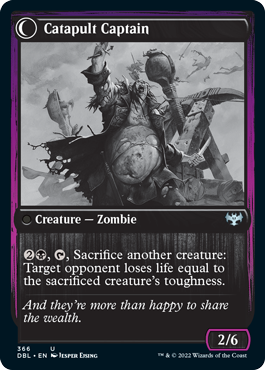 Catapult Fodder // Catapult Captain (DBL-366) - Innistrad: Double Feature: (Double Faced Transform) Foil