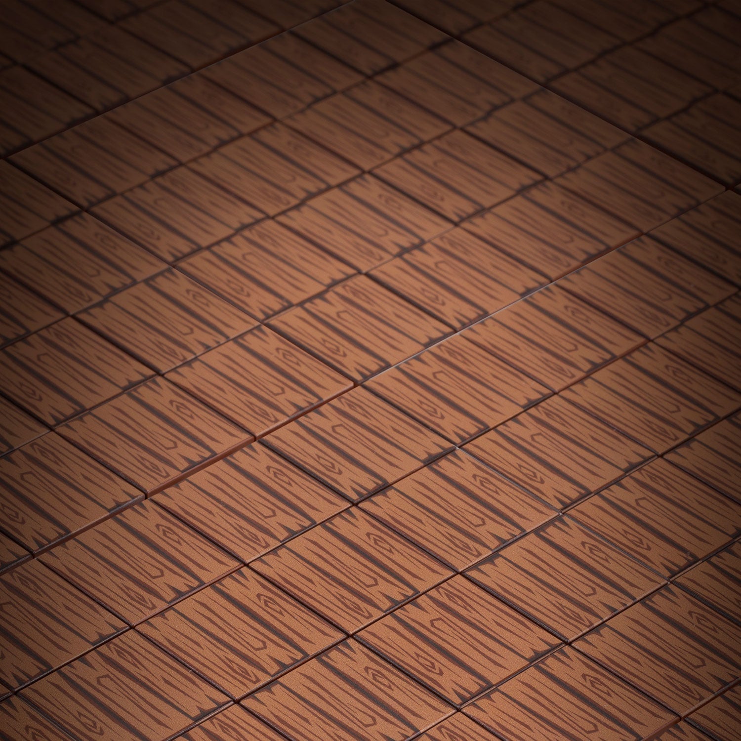 Dark Hardwood Tile Part Pack (20 Tiles) made with LEGO parts - B3 Customs