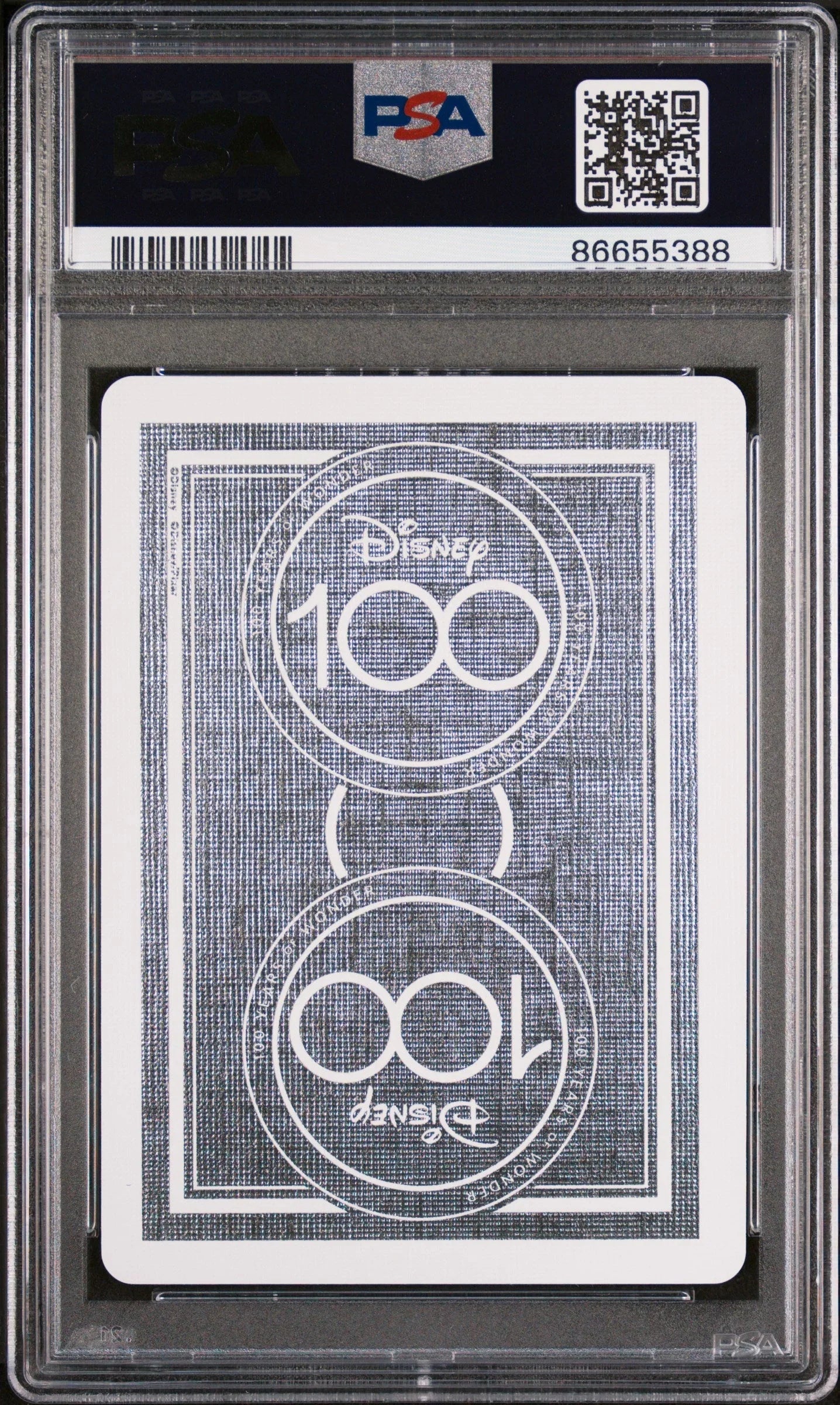 2023 DISNEY 100 PLAYING CARDS RAPUNZEL 7 OF HEARTS PSA 10