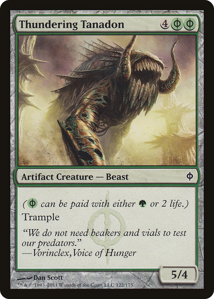 Thundering Tanadon (NPH-122) - New Phyrexia Foil