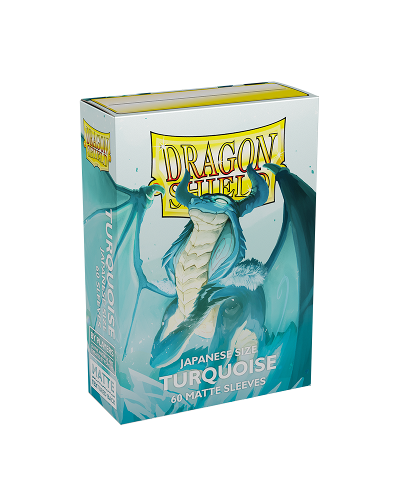 Dragon Shield: Japanese Size 60ct Sleeves - Turquoise (Matte)