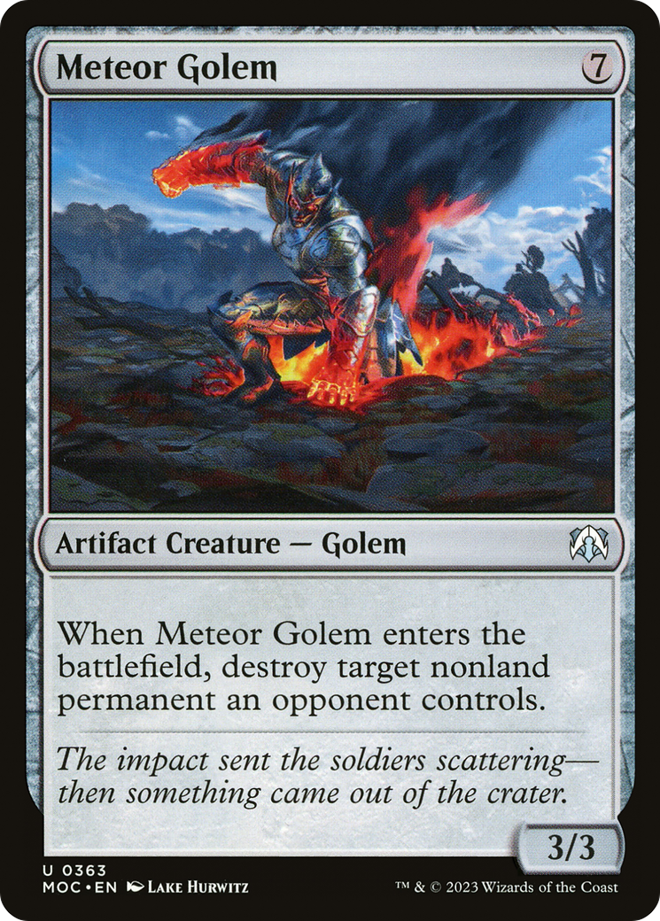 Meteor Golem (MOC-363) - March of the Machine Commander