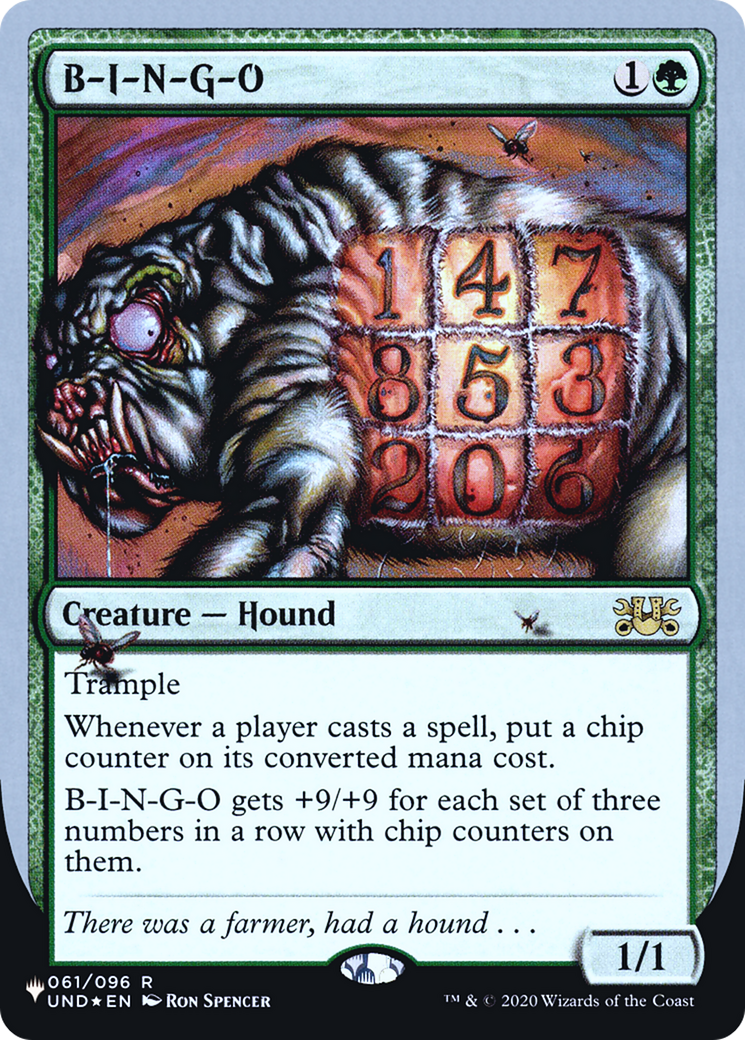 B-I-N-G-O (LIST-061/096) - The List (Unfinity Foil Edition) Foil