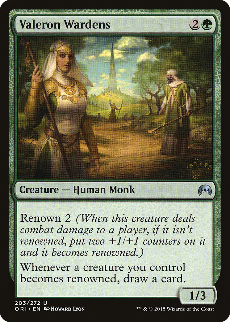 Valeron Wardens (ORI-203) - Magic Origins Foil