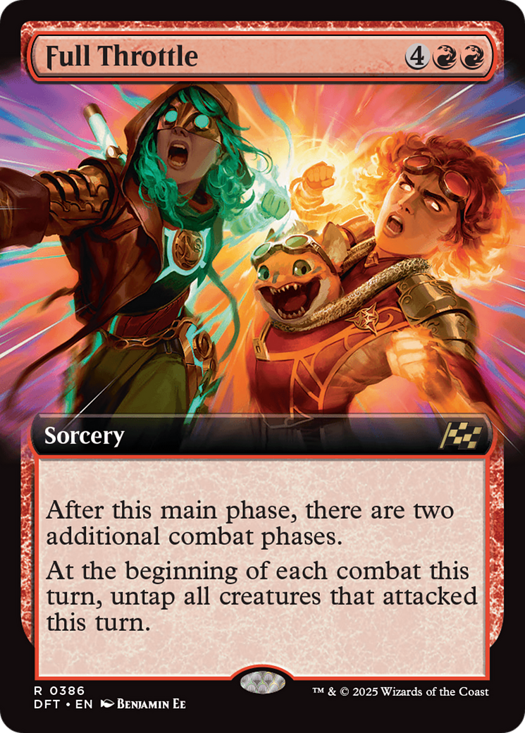 Full Throttle (DFT-386) - Aetherdrift: (Extended Art) Foil