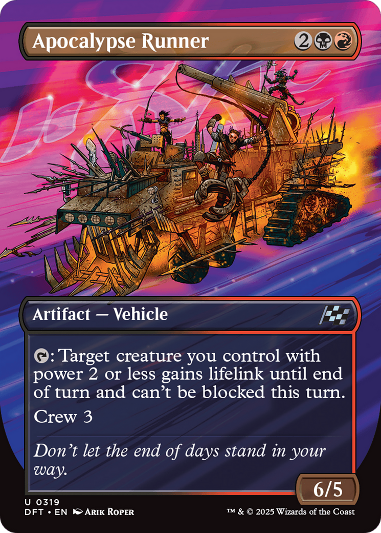 Apocalypse Runner (DFT-319) - Aetherdrift (Borderless) Foil