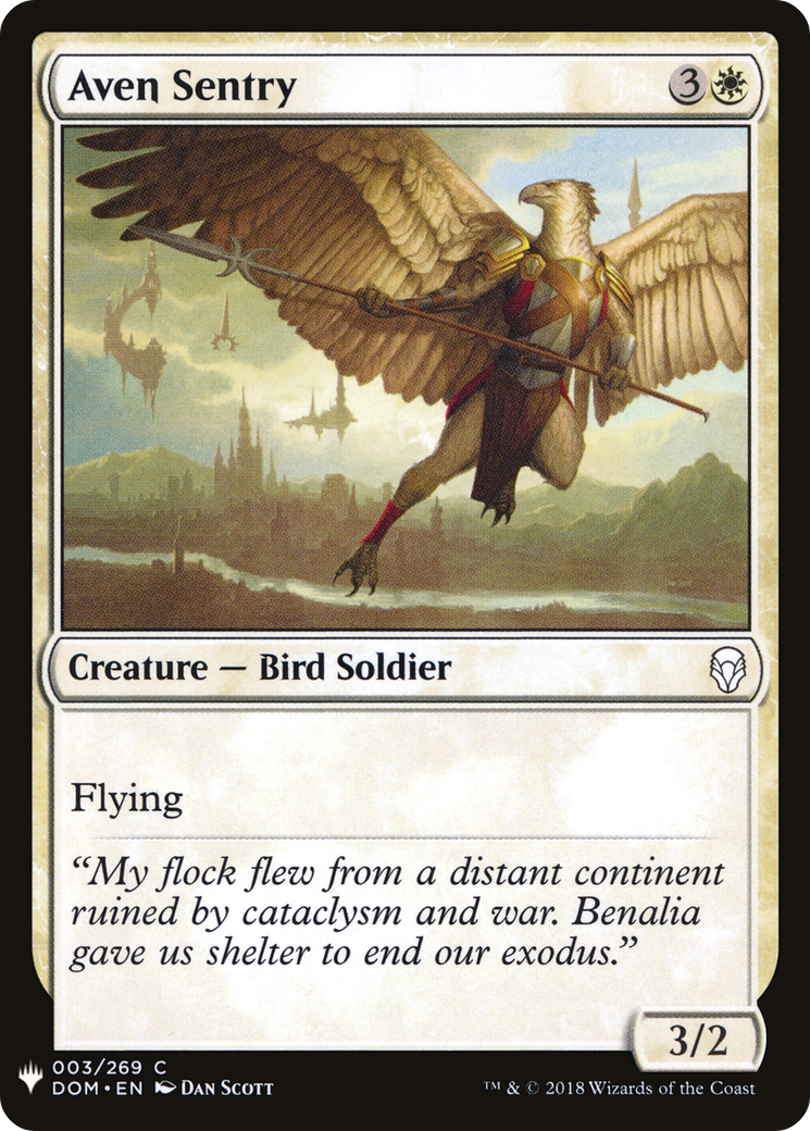 Aven Sentry (LIST-DOM-3) - The List