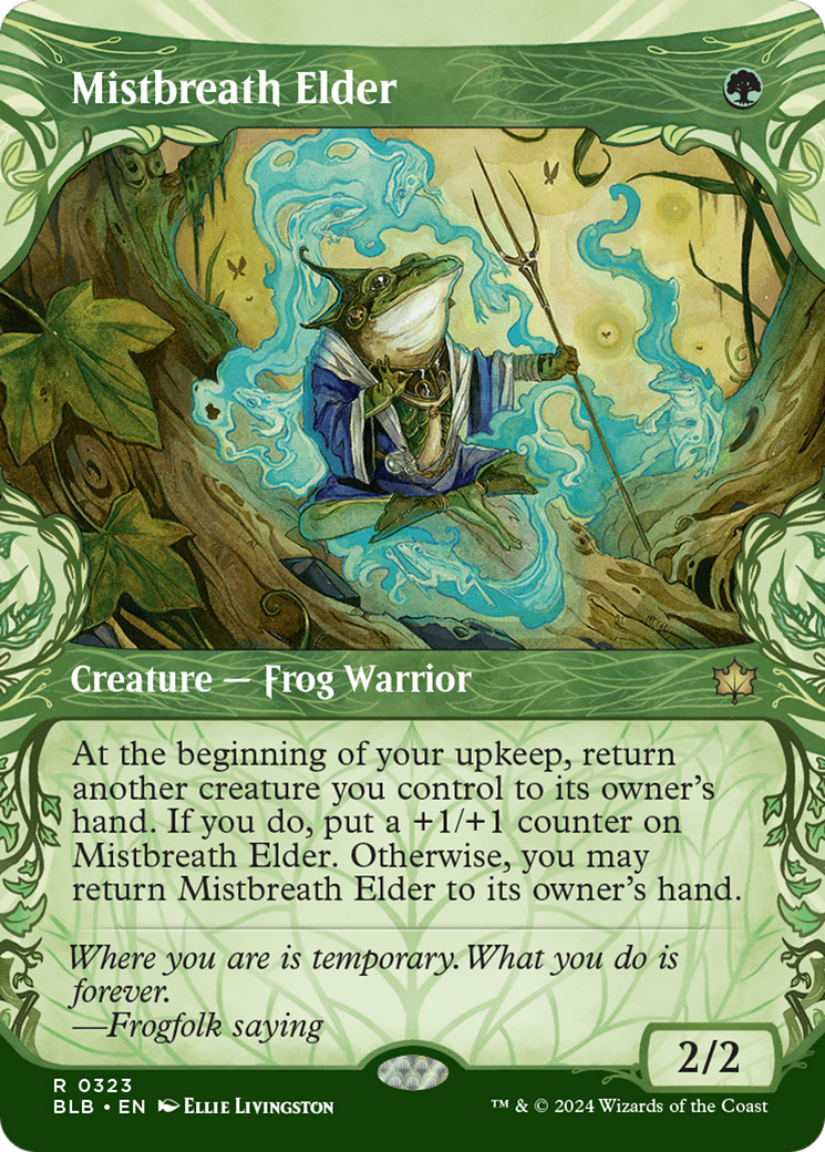 Mistbreath Elder (BLB-323) - Bloomburrow: (Showcase) (Borderless)