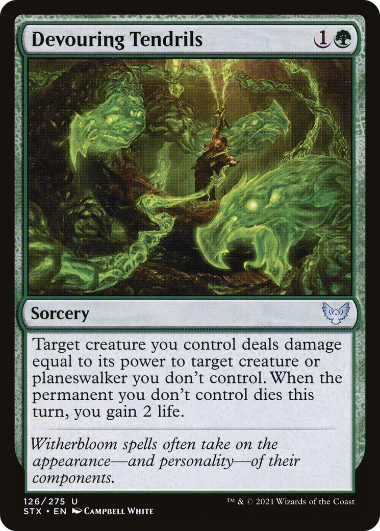 Devouring Tendrils (STX-126) - Strixhaven: School of Mages