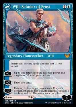 Rowan, Scholar of Sparks // Will, Scholar of Frost (STX-156) - Strixhaven: School of Mages Foil