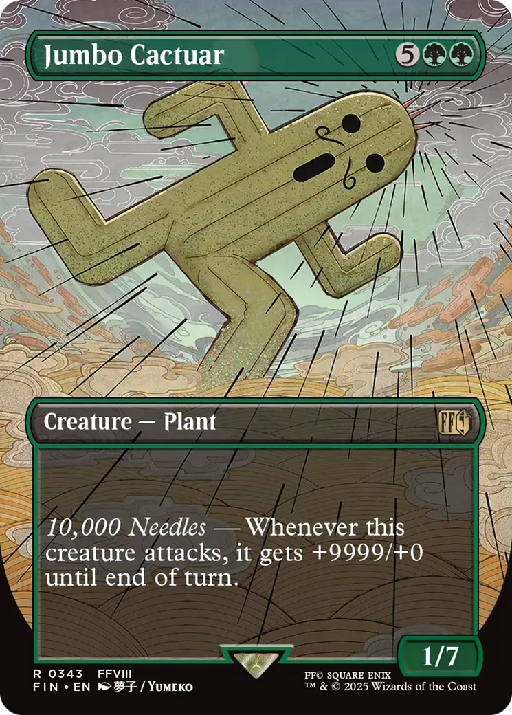 Jumbo Cactuar (Borderless) (FIN-343) - FINAL FANTASY (Borderless)