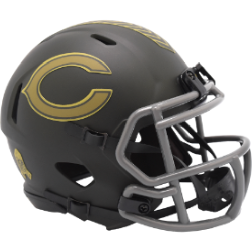 Chicago Bears NFL Mini Speed Football Helmet SALUTE TO SERVICE 4