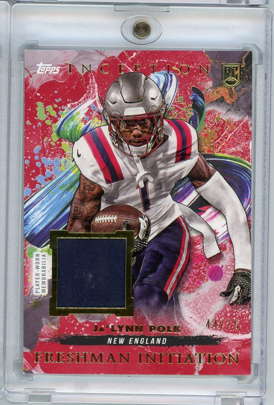 2024 Topps Inception Freshman Initiation Ja'Lynn Polk #FI-16 /75 Relic Rookie RC Football Card