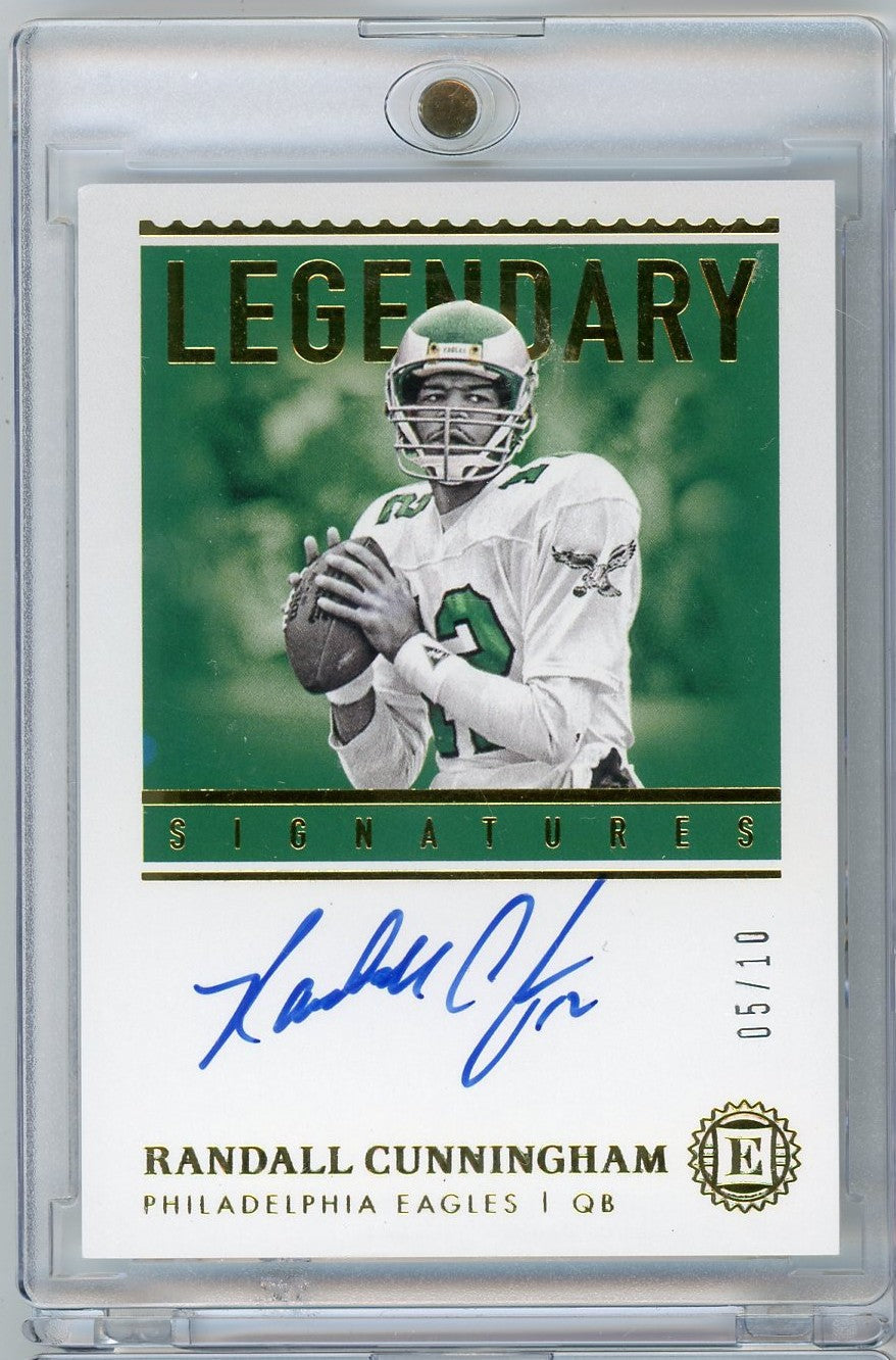 2020 Panini Encased Legendary Signatures Randall Cunningham #LSRC Auto /10 Football Card