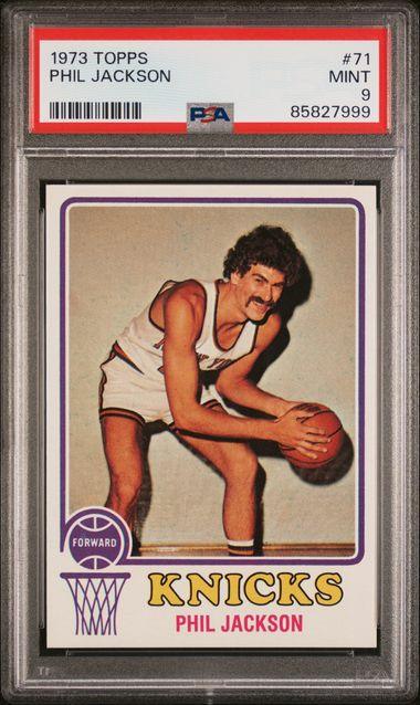 Graded 1973 Topps Phil Jackson #71 2nd Year Basketball Card PSA 9 Mint