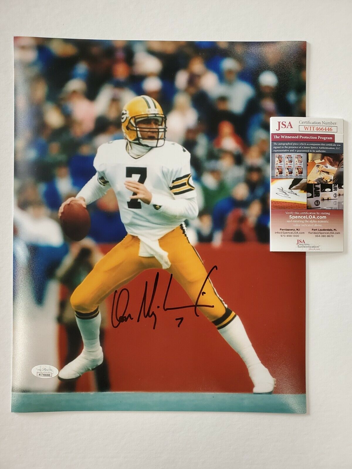 GREEN BAY PACKERS DON MAJKOWSKI AUTOGRAPHED 11x14 PHOTO JSA COA