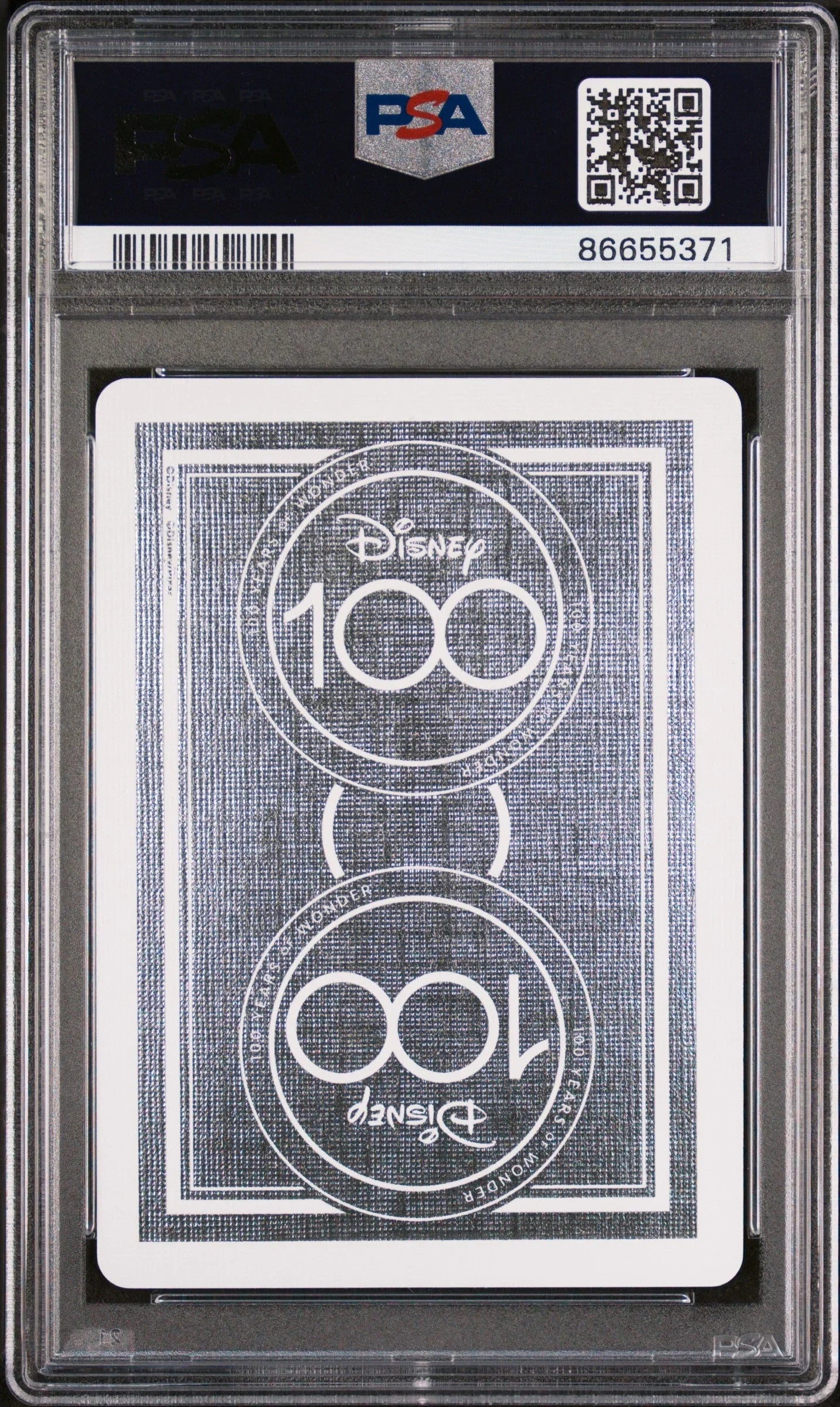 2023 DISNEY 100 PLAYING CARDS MICKEY MOUSE KING OF SPADES PSA 10