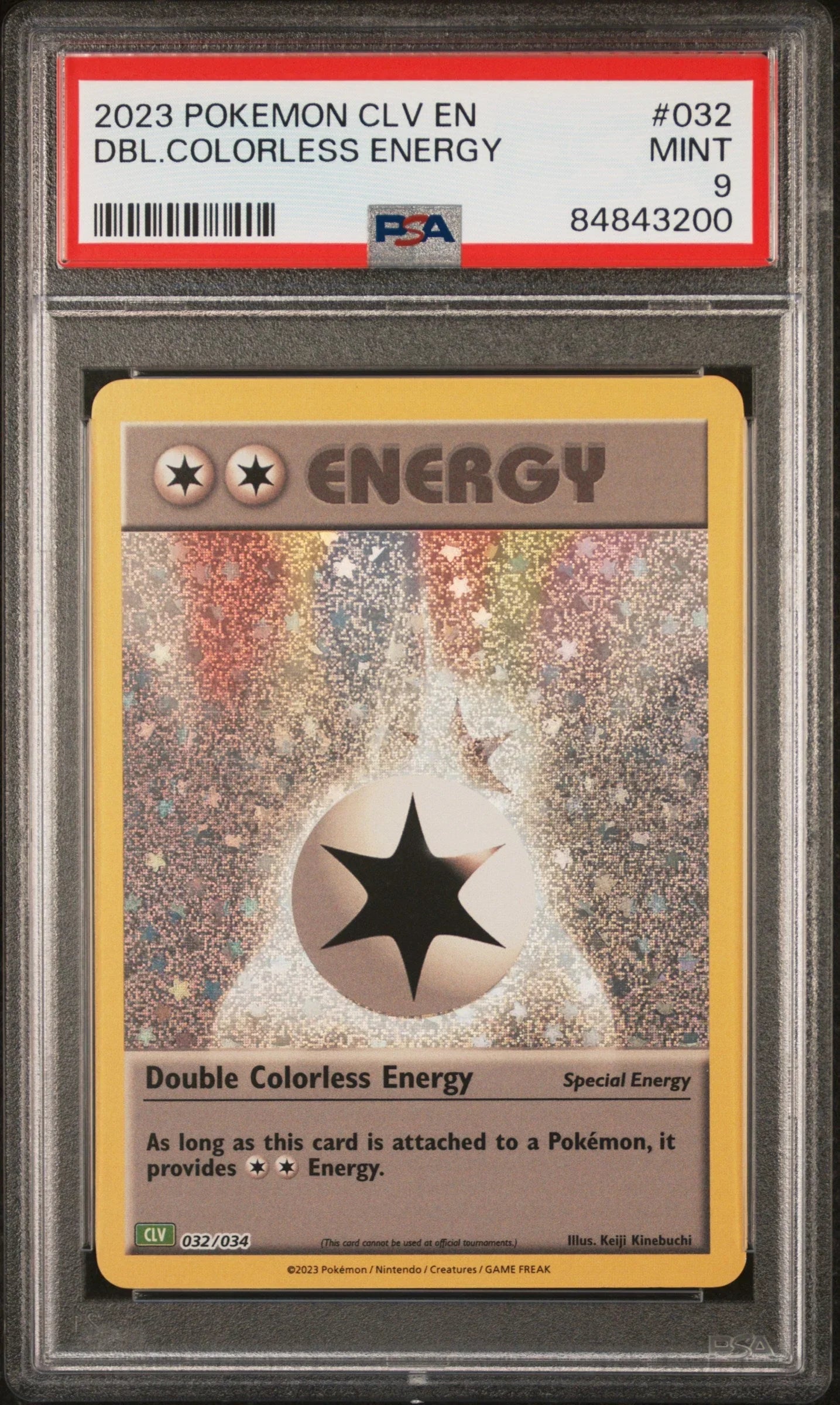 2023 POKEMON CLASSIC VENUSAUR & LUGIA ex DECK DBL.COLORLESS ENERGY #32 PSA 9