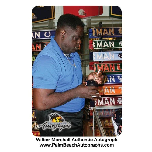 Wilber Marshall Autographed Chicago Bears Mini Helmet - JSA