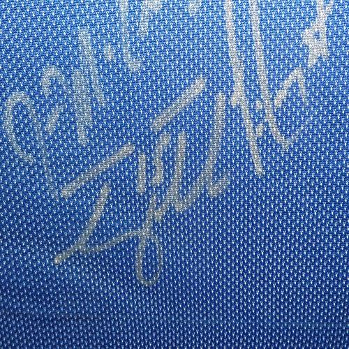 2006 Florida Gators National Championship Team and Urban Meyer Autographed (Blue #1) Deluxe Framed Jersey - 45 Signatures