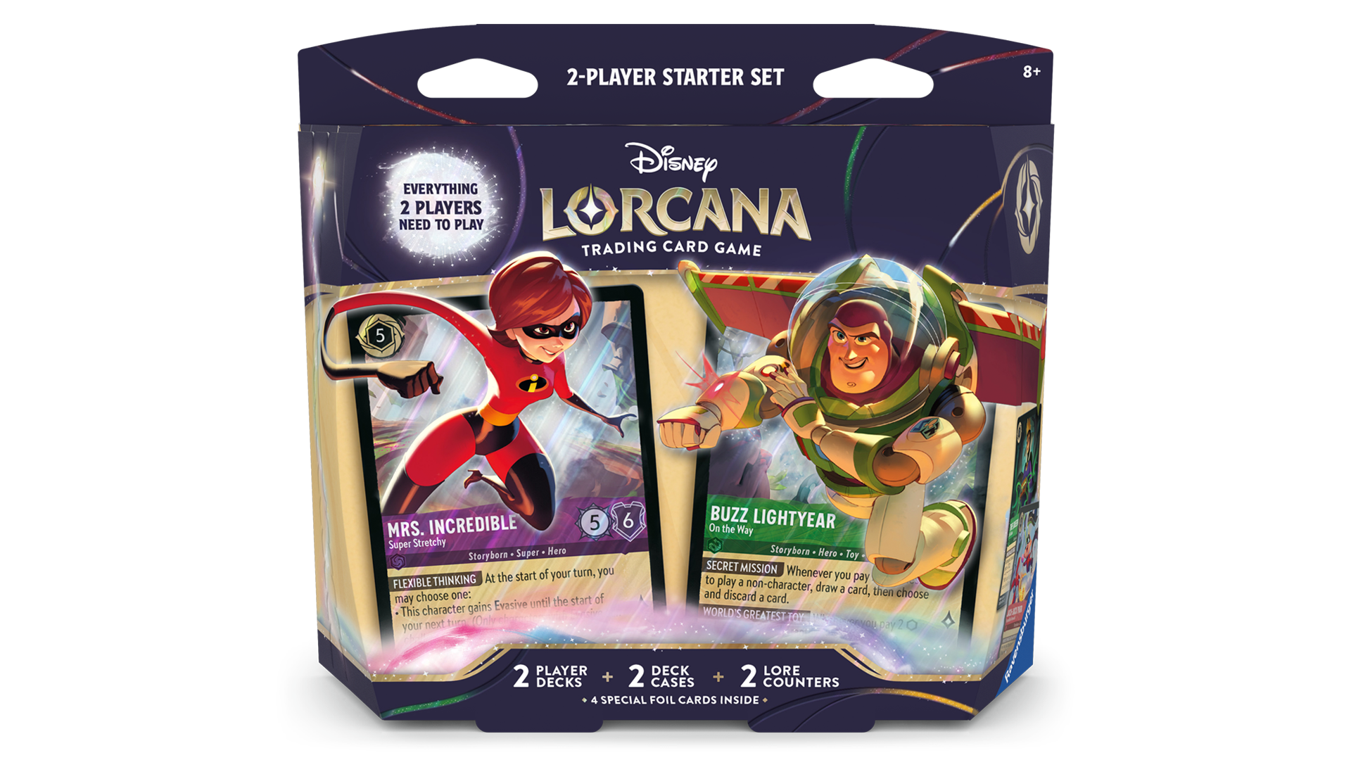 [PRE-ORDER] Disney Lorcana TCG: Wilds Unknown 2-Player Starter Deck (Elastigirl vs Buzz Lightyear) - Ships May 15