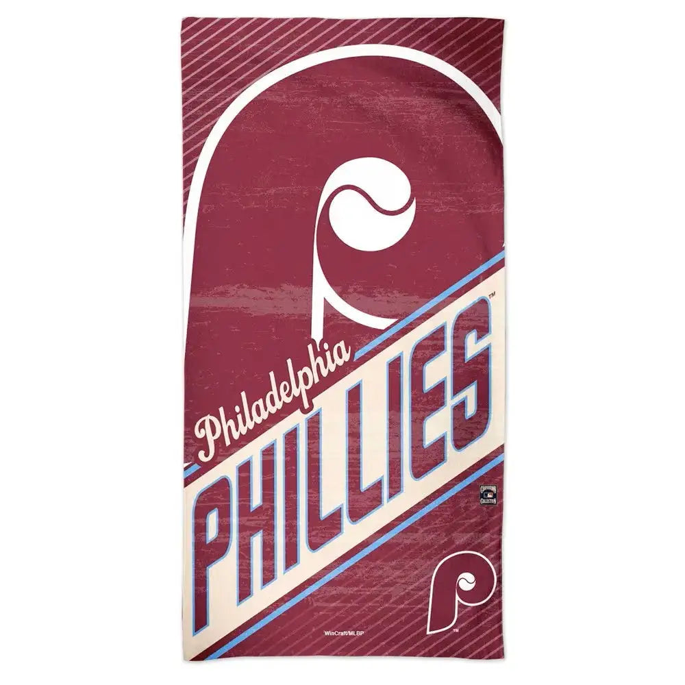 Philadelphia Phillies Retro Towel 30x60 Spectra Beach Style