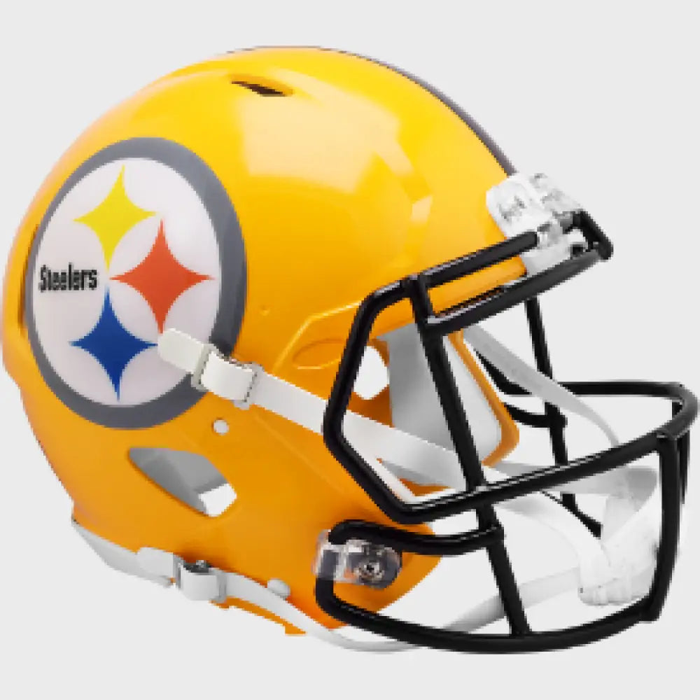 Pittsburgh Steelers Full Size Authentic Gold Speed Throwback Football Helmet - NFL