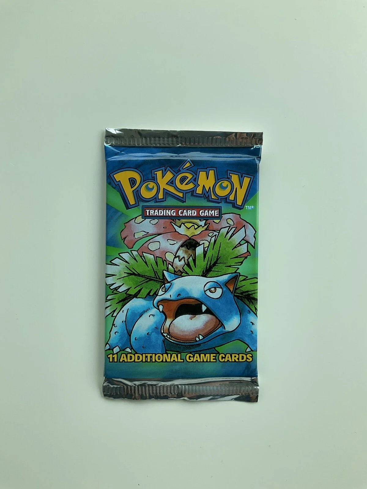 Pokemon Base Set Unlimited Booster Pack Factory Sealed Venusaur Artwork