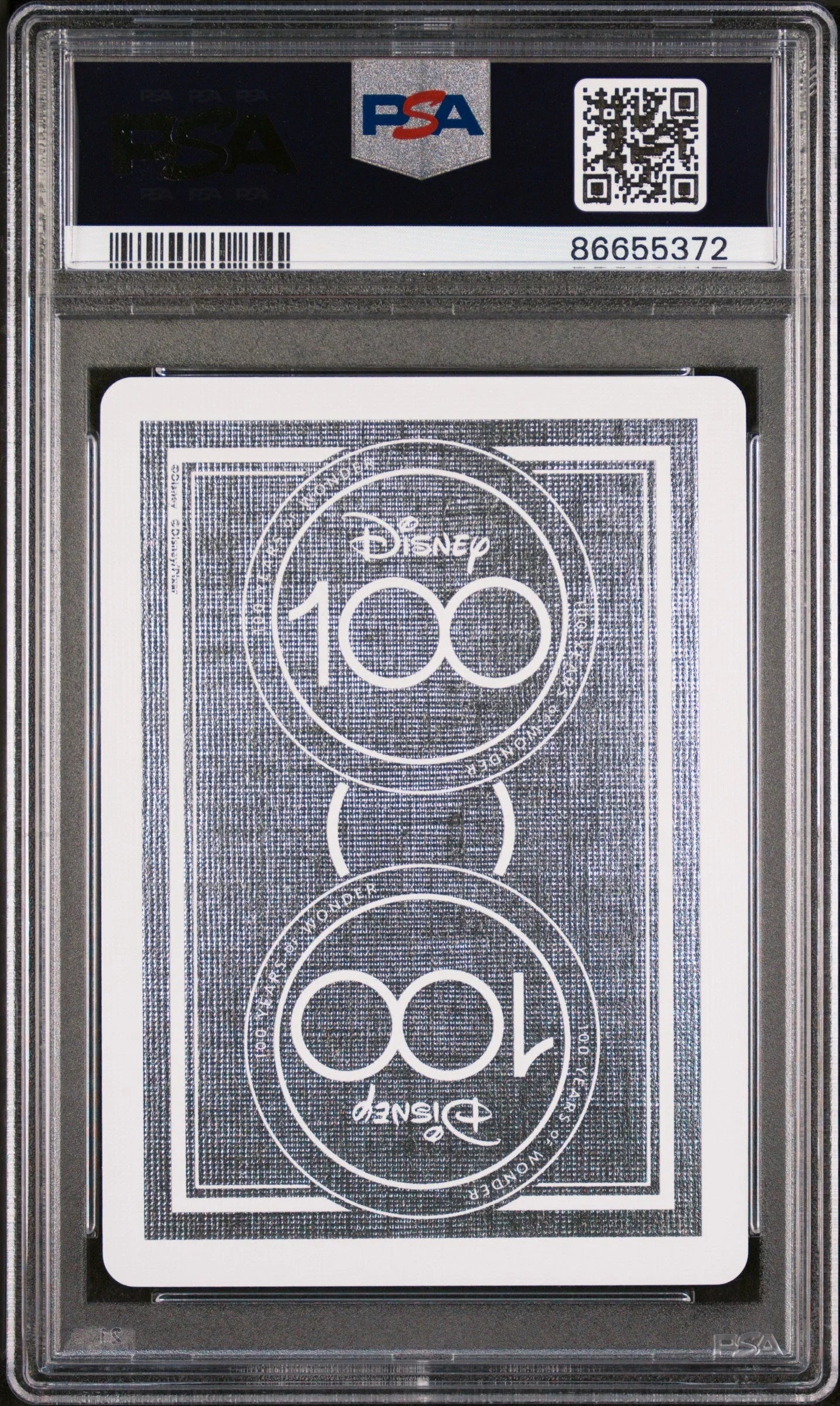 2023 DISNEY 100 PLAYING CARDS MINNIE MOUSE QUEEN OF SPADES PSA 10