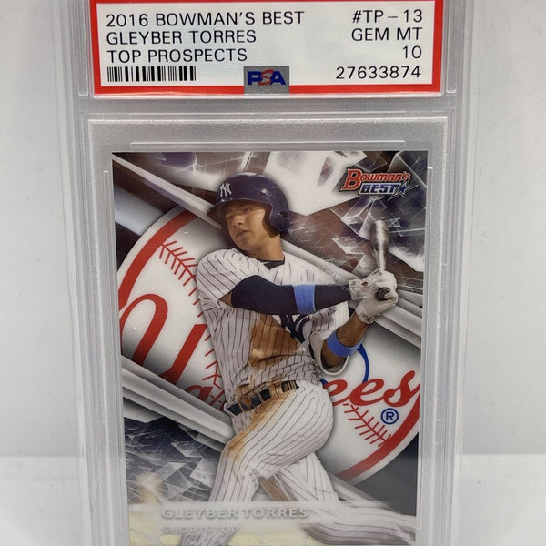 Graded 2016 Topps Bowmans Best Gleyber Torres #TP13 Top Prospects