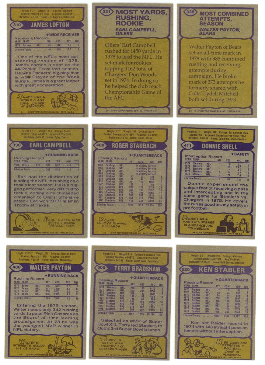 1979 TOPPS FOOTBALL COMPLETE SET BREAK - 16 CARDS PER BOX! 2 HOFERS PER BOX!