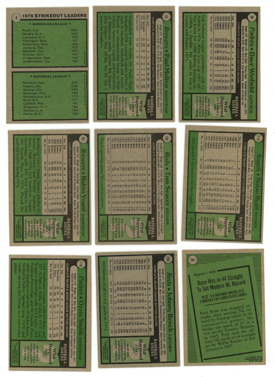 1979 TOPPS BASEBALL COMPLETE SET BREAK - 24 CARDS PER BOX! INCLUDES 2 HOFers!