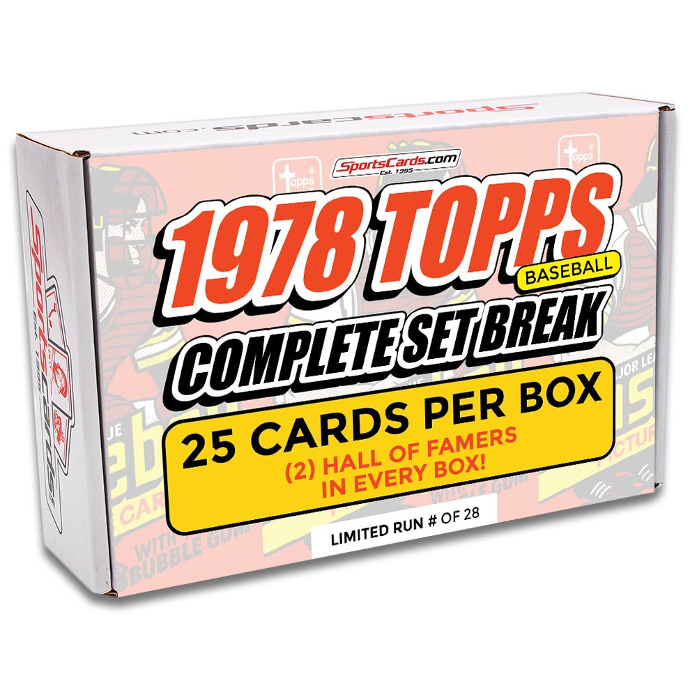 1978 TOPPS BASEBALL COMPLETE SET BREAK - 25 CARDS PER BOX! 2 HOFERs IN EACH BOX!
