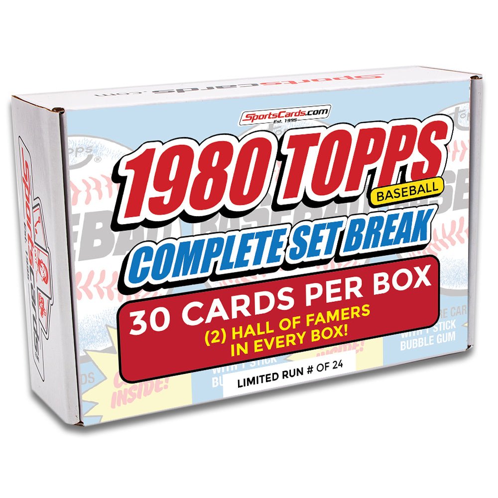 1980 TOPPS COMPLETE SET BREAK - 30 CARDS PER BOX! 2 HOFERS PER BOX!