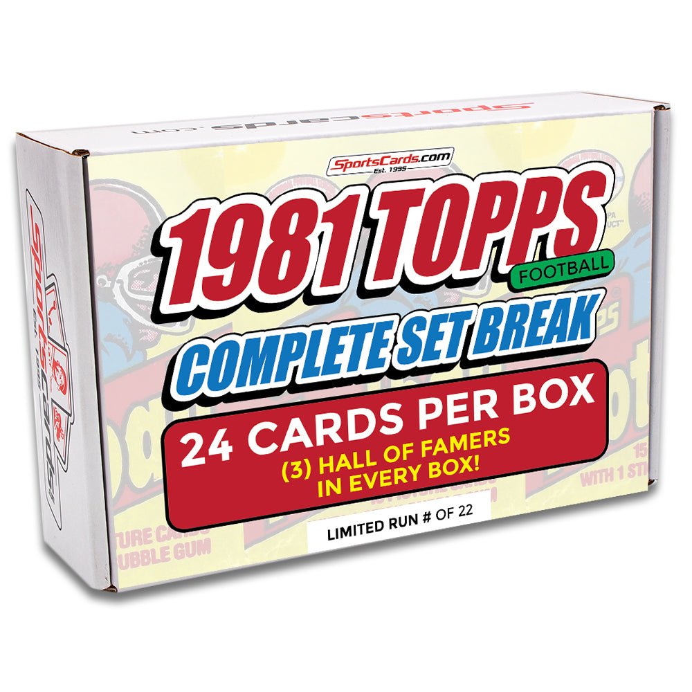 1981 TOPPS FOOTBALL COMPLETE SET BREAK - 24 CARDS PER BOX! 3 HOFERS PER BOX!