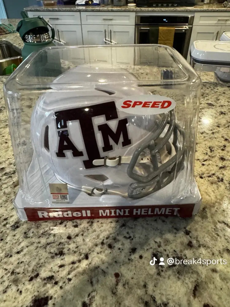 Texas A&M Aggies NCAA Mini Speed Football Helmet White